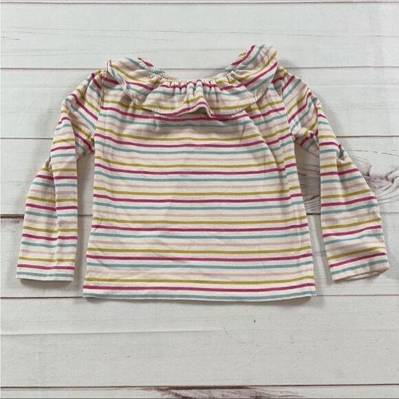 Mini Boden Girls Long Sleeve Striped Top - Picture 9 of 9
